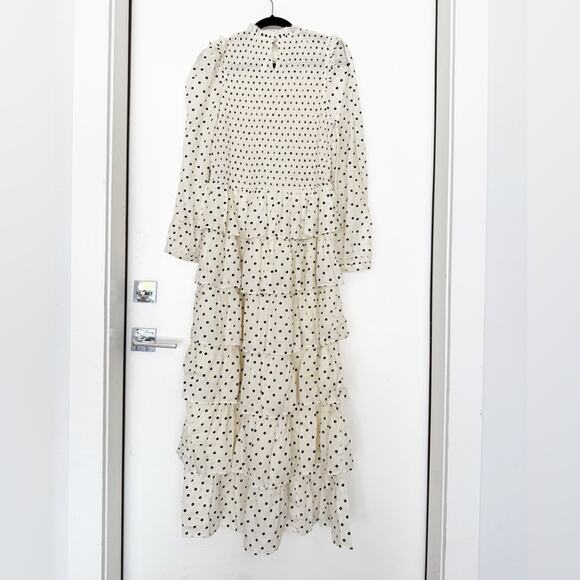 NWT NEW Alix of Bohemia Shelby Cream Dot Smocked Maxi Dress - Picture 6 of 6